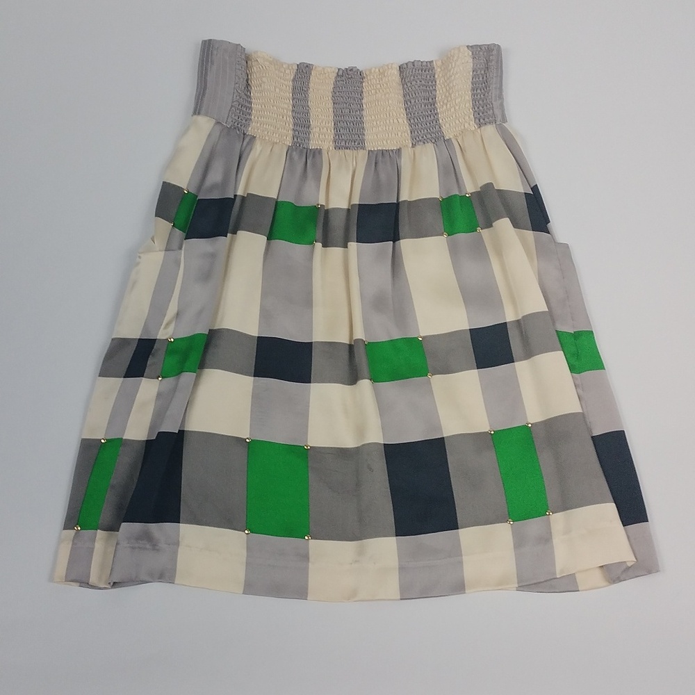 Lauren Moffatt Silk Skirt With Studs - Picture 6 of 9
